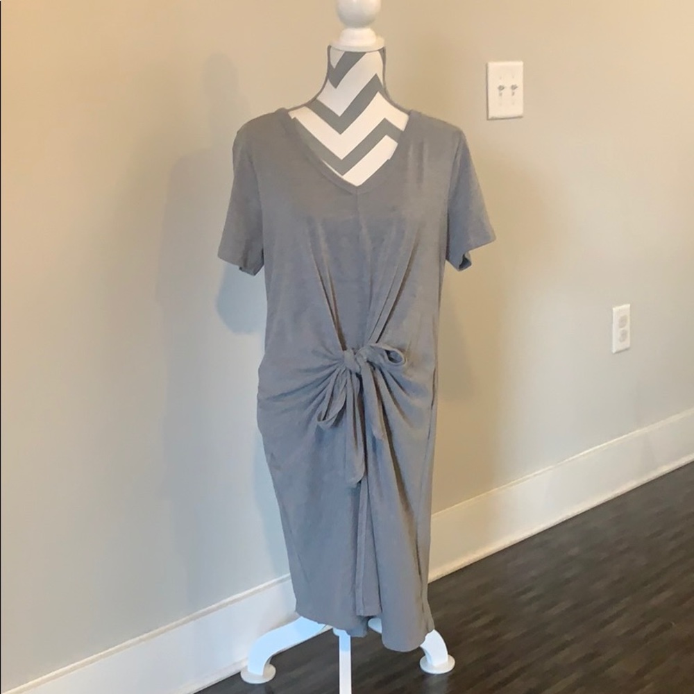 Socialite tie waist T-shirt dress
